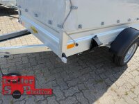 HUMBAUR HA 132513 ALU 1300 kg gebremst 251 x 131 mit Hochplane SP-Line GRAU