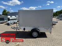 HUMBAUR HA 132513  FS ALU 1300 kg gebremst 251 x 131 mit Hochplane SP-Line GRAU