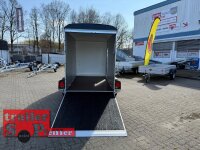 Böckmann KT-PB-AL 3015/20 M F ALU Kofferanhänger mit Polyesterbug - Tür-/Rampekombination - Seitentür