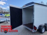 Böckmann KT-PB-AL 3015/20 M F ALU Kofferanhänger mit Polyesterbug - Tür-/Rampekombination - Seitentür