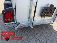Böckmann KT-PB-AL 3015/20 M F ALU Kofferanhänger mit Polyesterbug - Tür-/Rampekombination - Seitentür