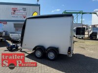Böckmann KT-PB-AL 3015/20 M F ALU Kofferanhänger mit Polyesterbug - Tür-/Rampekombination - Seitentür