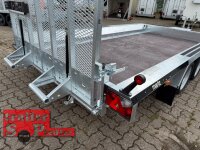 BAU-3 400/2 S  3,5T 3500 kg Baumaschinentransporter - Heckrampe
