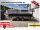 HUMBAUR HTK 3500.37 STAHL I 363 x 185 I 3500 KG I Dreiseitenkipper mit E-Pumpe - Rampenschacht  mit  Stahlbordwand SCHWARZ mit SI-GI Laubgitter