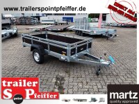 martz HOLZ 264 - 750 kg Anhänger - 264 x 126  - Reling