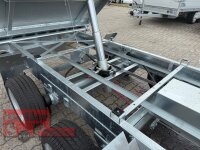 HUMBAUR HTK 3500.31 PROSTEEL I 314 x 175 I 3500 KG I Dreiseitenkipper mit E-Pumpe - Rampenschacht mit Fuhrmann Stahl Bordwand + Bordwandaufsatz 40 cm