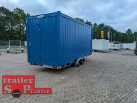Vlemmix 20FT Container Anhänger 3500 KG Plattform 600x244 inkl. Bürocontainer