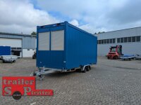Vlemmix 20FT Container Anhänger 3500 KG Plattform 600x244 inkl. Bürocontainer