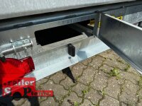 HUMBAUR HTK 3500.37 I 363 x 185 I 3500 KG I Dreiseitenkipper mit E-Pumpe - Rampenschacht  mit ALU Bordwandaufsatz 35 cm