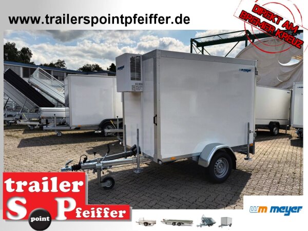 Einzelstück I WM Meyer AZKF 1325/145  Kühlkoffer - Anhänger - mit Kühlaggregat mit ALU Zurrleisten
