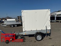 Gebraucht M2 Martkanhänger - Anhänger ungebremst - 100 KM/H mit Marktaufbau - 4 Verkaufsklappen - aus 02.2024