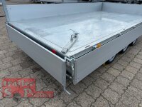 HUMBAUR HTK 3500.41 I 410 x 210 I 3500 KG I Dreiseitenkipper mit E-Pumpe - Rampenschacht