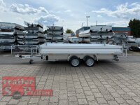 HUMBAUR HTK 3500.41 I 410 x 210 I 3500 KG I Dreiseitenkipper mit E-Pumpe - Rampenschacht