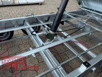 HUMBAUR HTK 3500.41 TRIDEM I 410 x 210 I 3500 KG I Dreiseitenkipper mit E-Pumpe - Rampenschacht