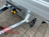 HUMBAUR HTK 3500.41 TRIDEM I 410 x 210 I 3500 KG I Dreiseitenkipper mit E-Pumpe - Rampenschacht
