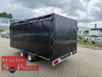 Gebraucht EDUARD 4020 -GD- Hochlader, Auffahrschienen & Winde, reling 10cm -2700kg- Lfh: 63cm -195/50R13 mit Hochplane SP-Line - Heckrollo - Schiebeplanen - ÖKO Schröge