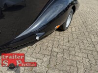 LORGANO Aero T - GfK Anhänger 1000 kg gebremst schwarz 3280 x 1335 x 1580 geschlossener Motorradanhänger Auffahrrampe abschließbar -Alu Boden - 100 km/h