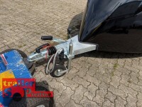 LORGANO Aero T - GfK Anhänger 1000 kg gebremst schwarz 3280 x 1335 x 1580 geschlossener Motorradanhänger Auffahrrampe abschließbar -Alu Boden - 100 km/h