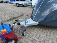 ABVERKAUF / LORGANO Aero G - GfK Anhänger 1800 kg gebremst anthrazit 3280 x 1820 x 1580 geschlossener 2 er Motorradanhänger Auffahrrampe abschließbar -Alu Boden - 100 km/h