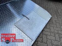 ABVERKAUF / LORGANO Aero G - GfK Anhänger 1800 kg gebremst anthrazit 3280 x 1820 x 1580 geschlossener 2 er Motorradanhänger Auffahrrampe abschließbar -Alu Boden - 100 km/h