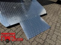 ABVERKAUF / LORGANO Aero G - GfK Anhänger 1800 kg gebremst anthrazit 3280 x 1820 x 1580 geschlossener 2 er Motorradanhänger Auffahrrampe abschließbar -Alu Boden - 100 km/h