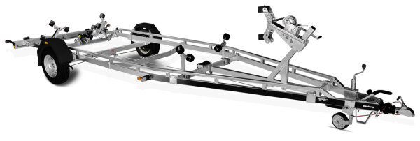 Brenderup 22180 B 1800 KG - Bootsanhänger f. Boote bis 6,6m - gebremst - Rollen