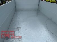 HUMBAUR HTK 3000.31 I 314 x 175 I 3000 KG I Dreiseitenkipper mit E-Pumpe - Rampenschacht  mit ALU Bordwandaufsatz 35 cm