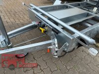 HUMBAUR HTK 3000.31 I 314 x 175 I 3000 KG I Dreiseitenkipper mit E-Pumpe - Rampenschacht  mit ALU Bordwandaufsatz 35 cm