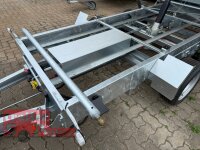 HUMBAUR HTK 3000.31 I 314 x 175 I 3000 KG I Dreiseitenkipper mit E-Pumpe - Rampenschacht  mit ALU Bordwandaufsatz 35 cm