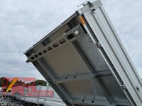 HUMBAUR HTK 3000.31 I 314 x 175 I 3000 KG I Dreiseitenkipper mit E-Pumpe - Rampenschacht  mit ALU Bordwandaufsatz 35 cm