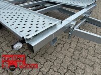 STEMA ATH 24-40-21.2 -  2700 kg kippbarer - Autotransporter Trailer 400 x 203 - Rampen 155 cm - Seilwinde