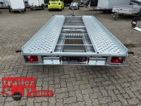 STEMA ATH 24-40-21.2 -  2700 kg kippbarer - Autotransporter Trailer 400 x 203 - Rampen 155 cm - Seilwinde