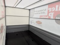 TPV TL-EU2 Anhänger mit ORIGINAL Stahl Gestell und Werbeplane 115 cm (SB) - Stützrad - ungebremst - 13 pol. - Zurrösen - 100 KM/H