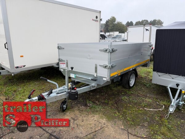 B-Ware / EDUARD 2514 -GE- Heckkipper, Bordwände 30cm -1500kg- H-Pumpe - Lfh: 63cm -195/50R13 mit 2514 - AufsatzBordwände pendelbar - 30cm hoch