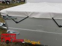 B-Ware / EDUARD 2314 -UE- Hochlader, Bordwände 30cm -0750kg- Lfh: 56cm -195/55R10 mit 2314 - AufsatzBordwände - 30cm hoch - Plane und Bügel