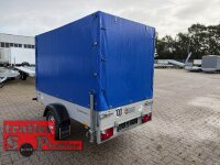 Gebraucht / Saris MC Comfort  255 133 750 1 Alu Tieflader - Anhänger ungebremst mit Hochplane SP-Line