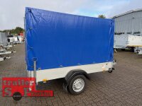 Gebraucht / Saris MC Comfort  255 133 750 1 Alu Tieflader - Anhänger ungebremst mit Hochplane SP-Line