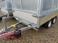 EDUARD 3116 -GD- Heckkipper, Bordwände 30cm -2000kg- H-Pumpe - Lfh: 63cm -195/50R13 mit Stahl - Kastenaufsatz