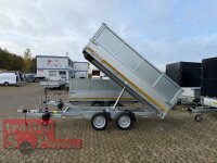 EDUARD 3116 -GD- Heckkipper, Bordwände 30cm -2000kg- H-Pumpe - Lfh: 63cm -195/50R13 mit Stahl - Kastenaufsatz