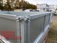 EDUARD 3116 -GD- Heckkipper, Bordwände 30cm -2000kg- H-Pumpe - Lfh: 63cm -195/50R13 mit Stahl - Kastenaufsatz