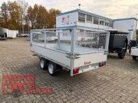 EDUARD 3116 -UD- Heckkipper, Auffahrschienen, Bordwände 30cm -750kg- E & H-Pumpe - Lfh: 63cm -195/50R13 Stützrad (48) - mit 3116 - Laubgitter pendelbar - 70cm hoch