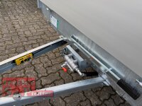 EDUARD 3116 -UD- Heckkipper, Auffahrschienen, Bordwände 30cm -750kg- E & H-Pumpe - Lfh: 63cm -195/50R13 Stützrad (48) - mit 3116 - Laubgitter pendelbar - 70cm hoch