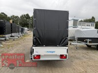WM Meyer HZ 7525/126 750 KG 251x126 - Anhänger mit Hochplane BLACK BILL + Stützrad