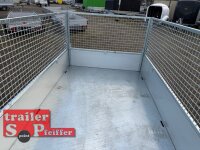 HUMBAUR HTK 2700.27 I 267 x 150 I 2700 KG I Dreiseitenkipper mit E-Pumpe - Rampenschacht mit SI-GI Laubgitter 70 cm