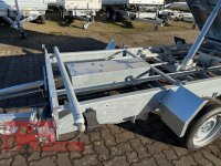 HUMBAUR HTK 2700.31 I 314 x 175 I 2700 KG I Dreiseitenkipper mit E-Pumpe - Rampenschacht  mit SI-GI Laubgitetr