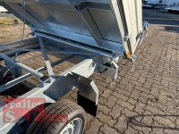 HUMBAUR HTK 2700.31 I 314 x 175 I 2700 KG I Dreiseitenkipper mit E-Pumpe - Rampenschacht  mit SI-GI Laubgitetr