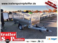 WM Meyer HLNK 1523/141 GOLD EDITION - 1500 kg ALU Rückwärtskipper gebremst - 195/50R13 mit SI-GI Laubgitter