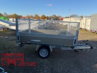 WM Meyer HLNK 1523/141 GOLD EDITION - 1500 kg ALU Rückwärtskipper gebremst - 195/50R13 mit SI-GI Laubgitter