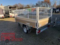 WM Meyer HLNK 1523/141 GOLD EDITION - 1500 kg ALU Rückwärtskipper gebremst - 195/50R13 mit SI-GI Laubgitter