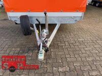 EDUARD 6022 -GD- Hochlader, Auffahrschienen, Bordwände 30cm -3500kg- Lfh: 63cm -195/50R13 mit Hochplane SP-Line mit Rollfix beidseitig und Heckrollo